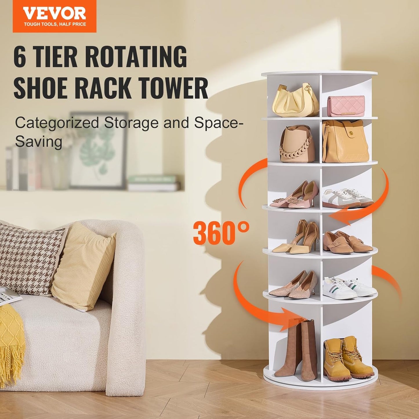 Rotating Shoe Tower