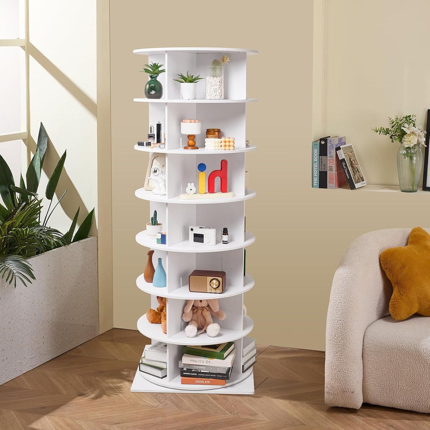 Rotating Shoe Tower